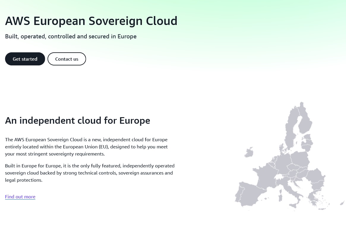 Η AWS ανακοίνωσε τη διαθεσιμότητα του νέου της, ανεξάρτητου cloud για την Ευρώπη